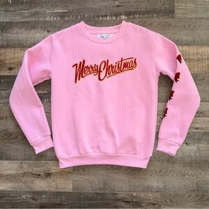 Simply southern Pink Merry Christmas Sweatshirt size small